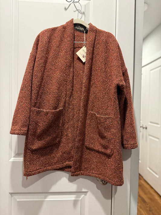 LSV 1970s Wool tweed open lined jacket fits S-L