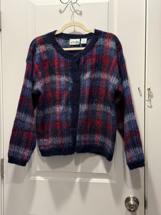 LSV 1990s Paul Harris mohair blend cardigan sweater M