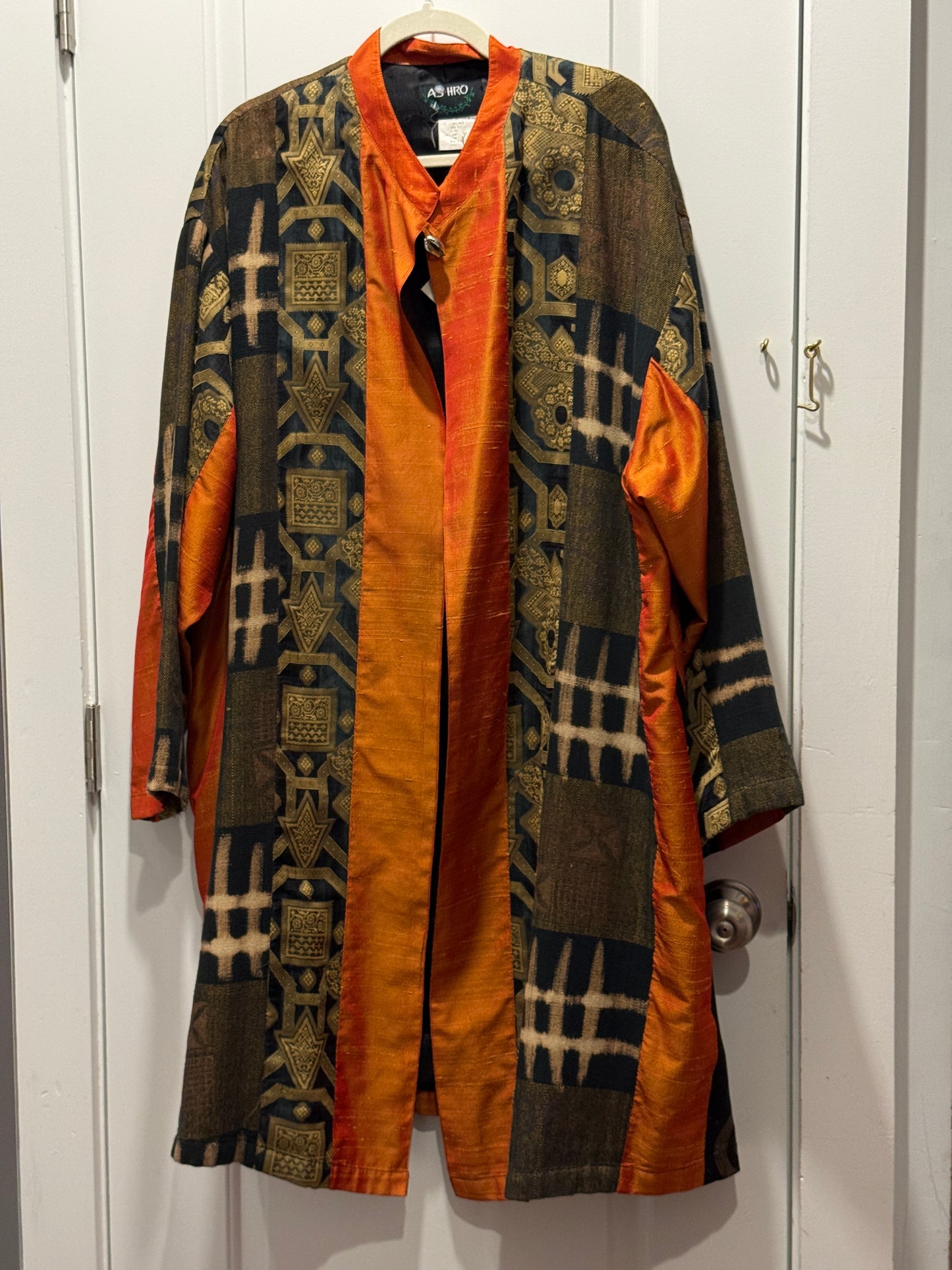 Y2K As-Hro silk blend long jacket 1X-2X