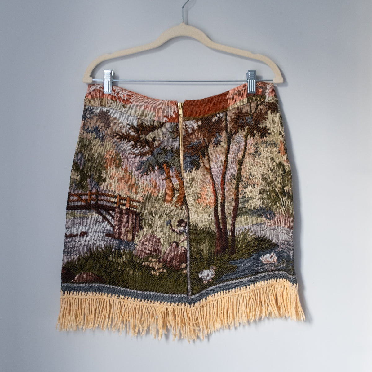 Mini Skirt - Vintage Tapestry Scene