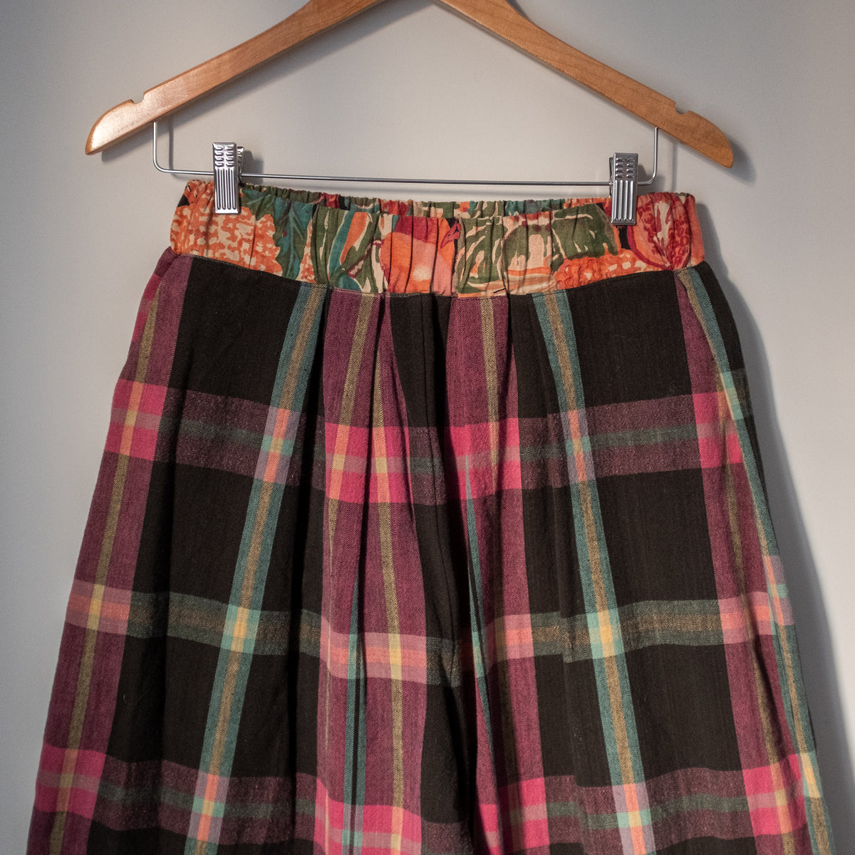 Fall Barrel Pant - Plaid + Veggies (Size 2)