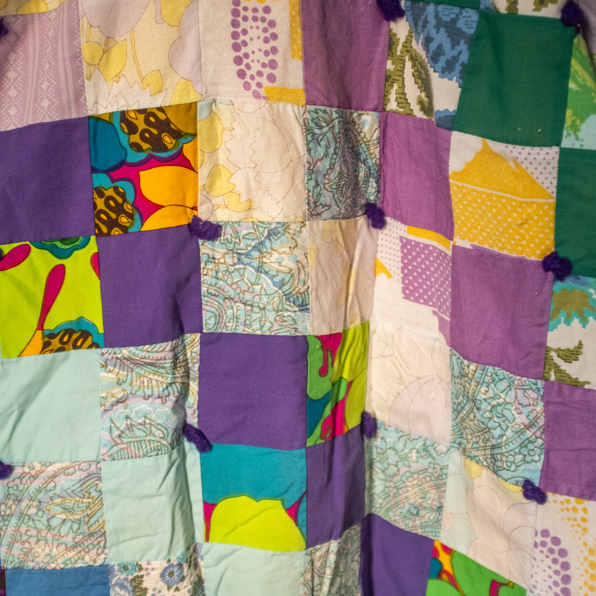 Quilt Duster Jacket - Patchwork Greens