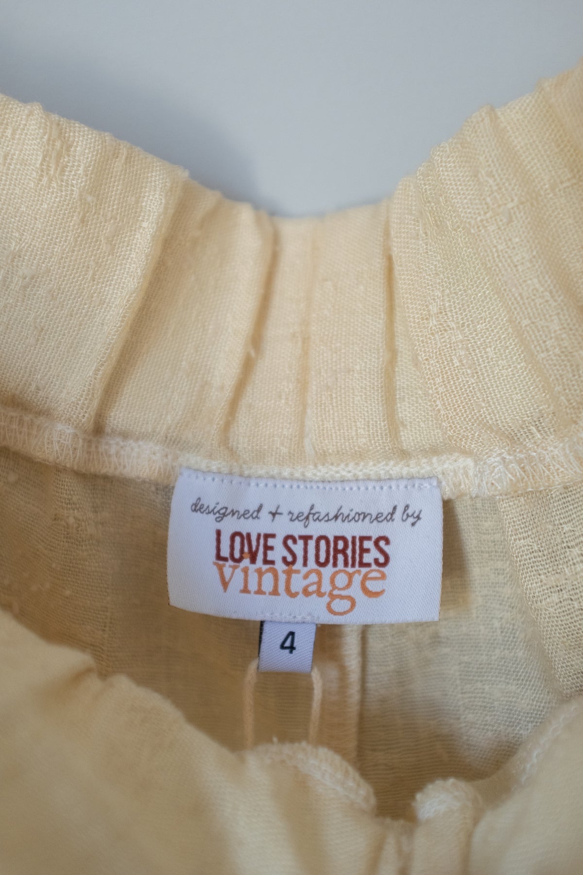 Summer Barrel Pant - Cream Slub