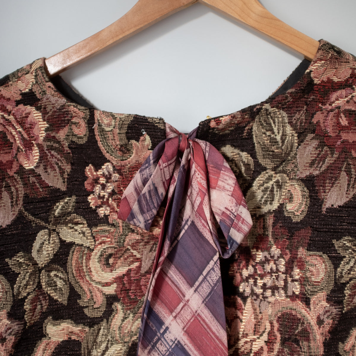 Cropped Blouse - Dark Floral Tapestry Custom