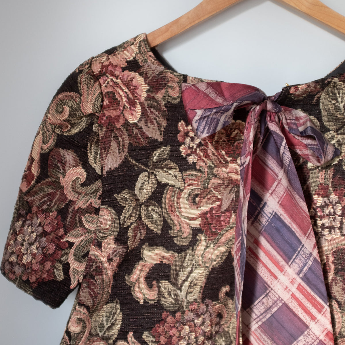 Cropped Blouse - Dark Floral Tapestry Custom