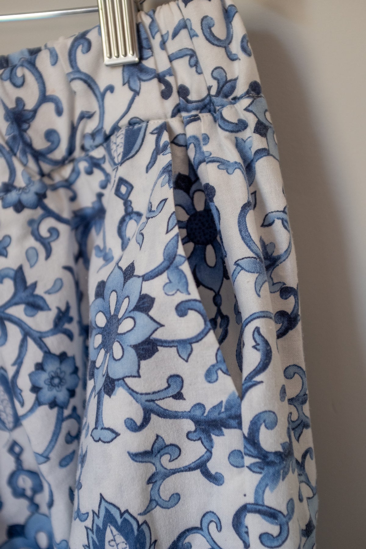 Summer Balloon Pant - Blue Vines
