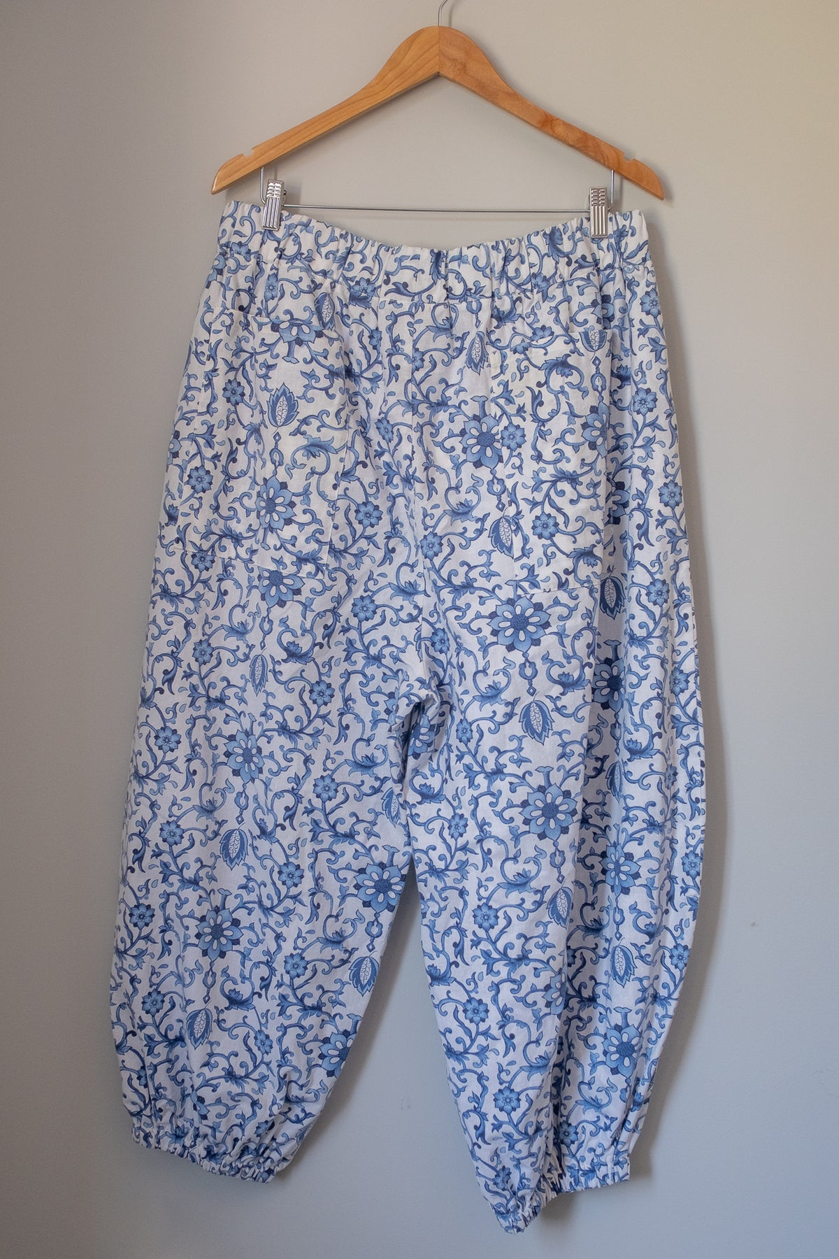 Summer Balloon Pant - Blue Vines