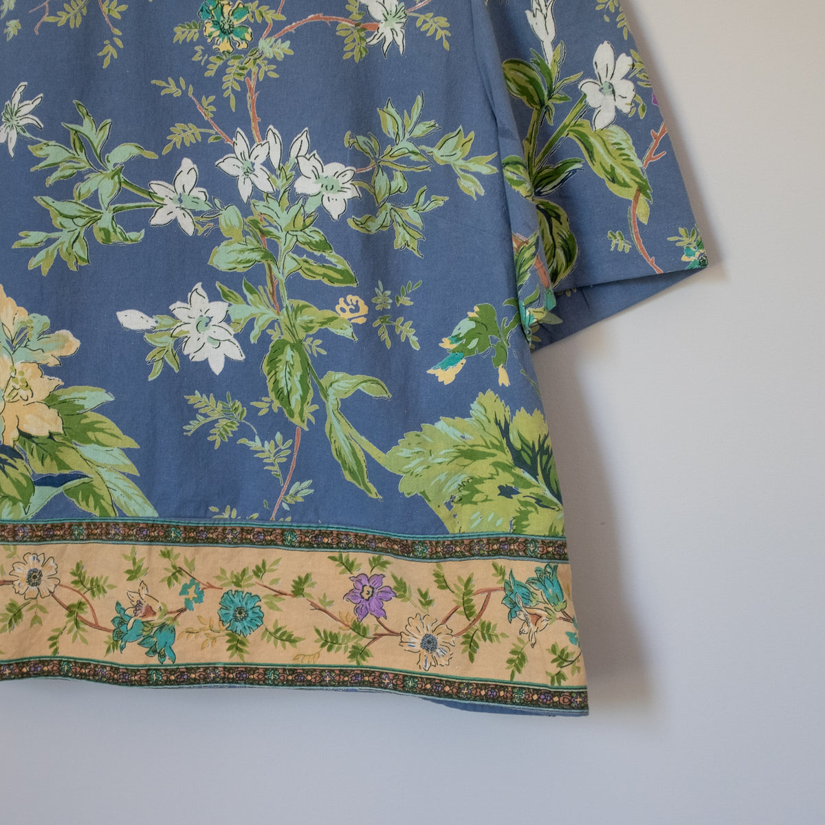 Summer Cropped Blouse - Country Floral