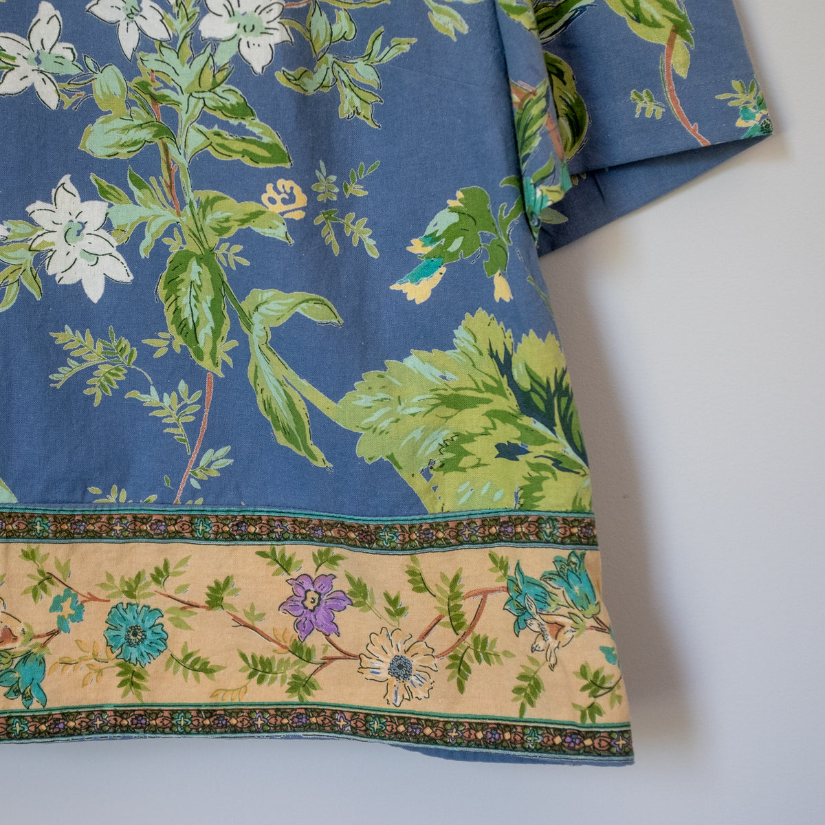 Summer Cropped Blouse - Country Floral